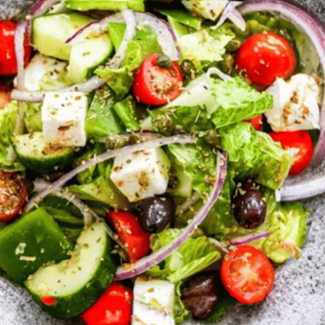 1/2 Pan Greek Salad.