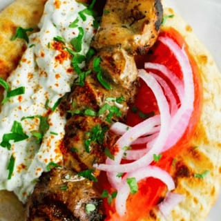 Authentic Street Athenian Chicken Pita